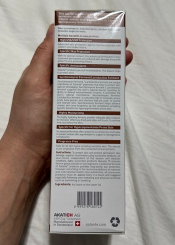 Solante Pigmenta SPF 50+ Güneş Koruyucu Losyon - Görsel 4