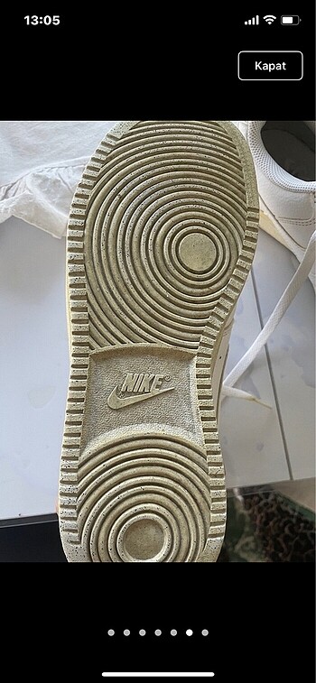 40 Beden beyaz Renk Orjinal nike spor ayakkabı