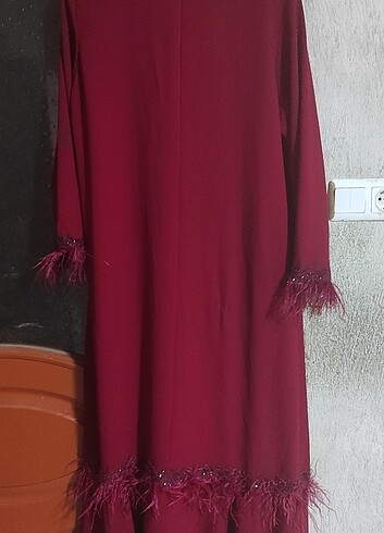 46 Beden kırmızı Renk Boydan kırmızı elbise
