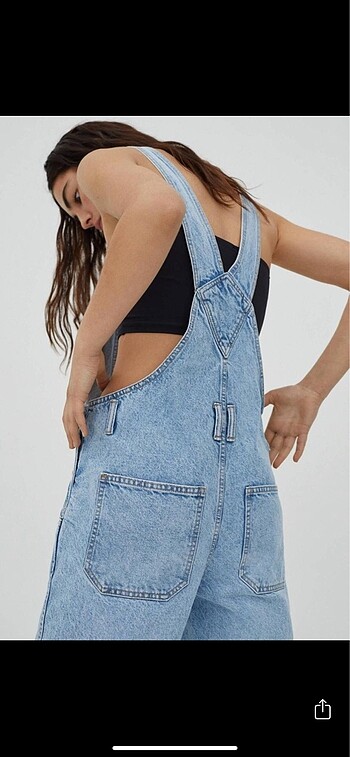 l Beden mavi Renk pull and bear tulum