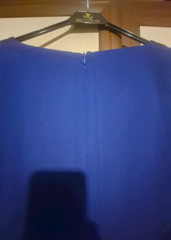 Klasik Lacivert Kadın Ofis Elbisesi - Görsel 5