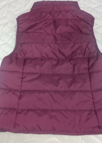 Bordo Fermuarlı Kadın Şişme Yelek - Görsel 4