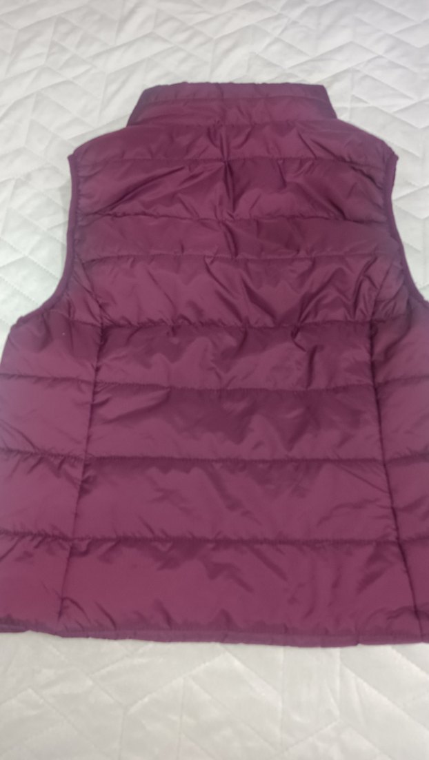 Bordo Fermuarlı Kadın Şişme Yelek - Görsel 4