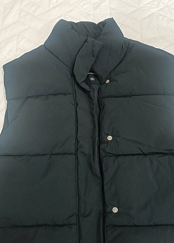 Düğmeli Siyah Kadın Yelek - Görsel 4