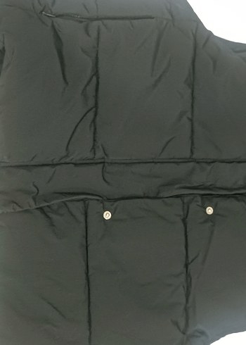 Düğmeli Siyah Kadın Yelek - Görsel 2