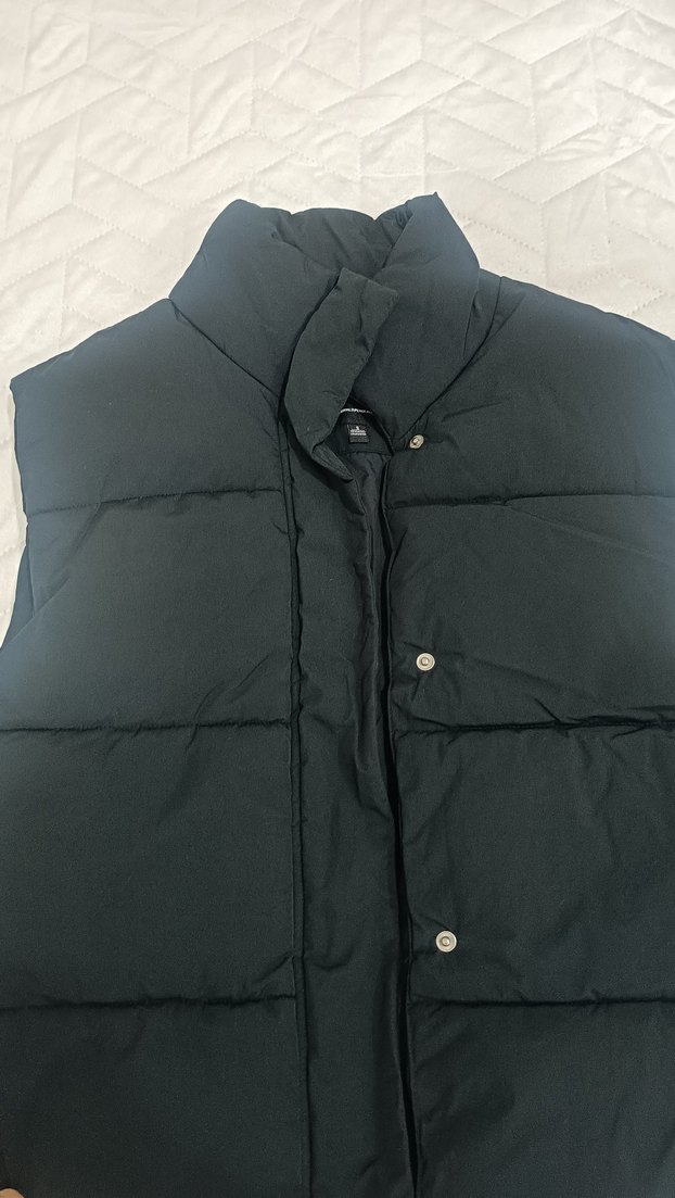 Düğmeli Siyah Kadın Yelek - Görsel 4