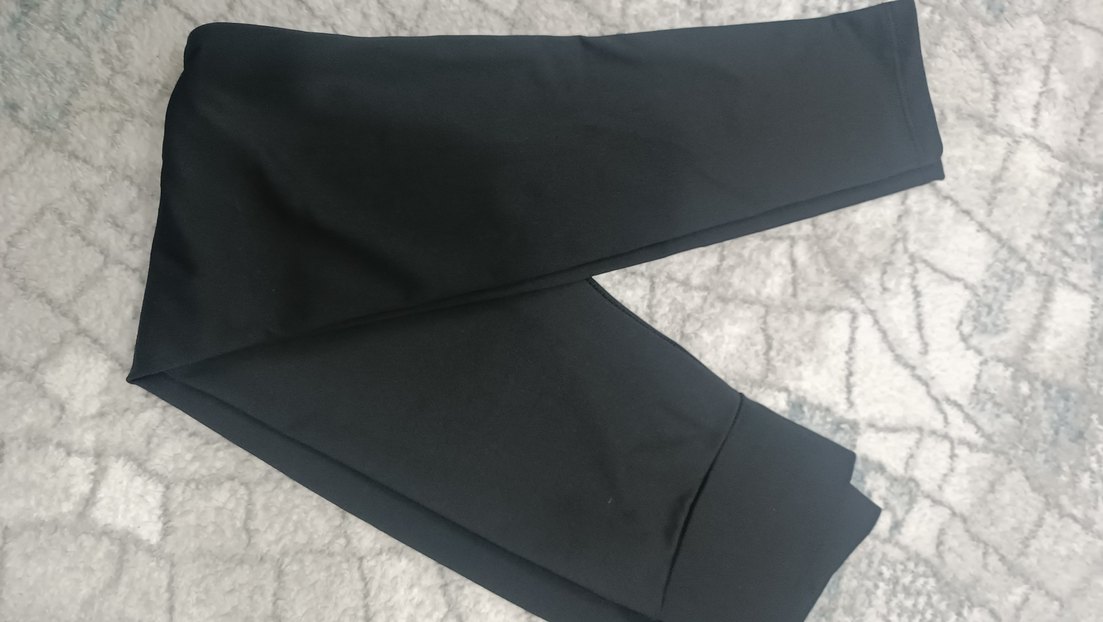 Siyah Kadın Dar Kesim Fermuarlı Kumaş Pantolon - Görsel 5