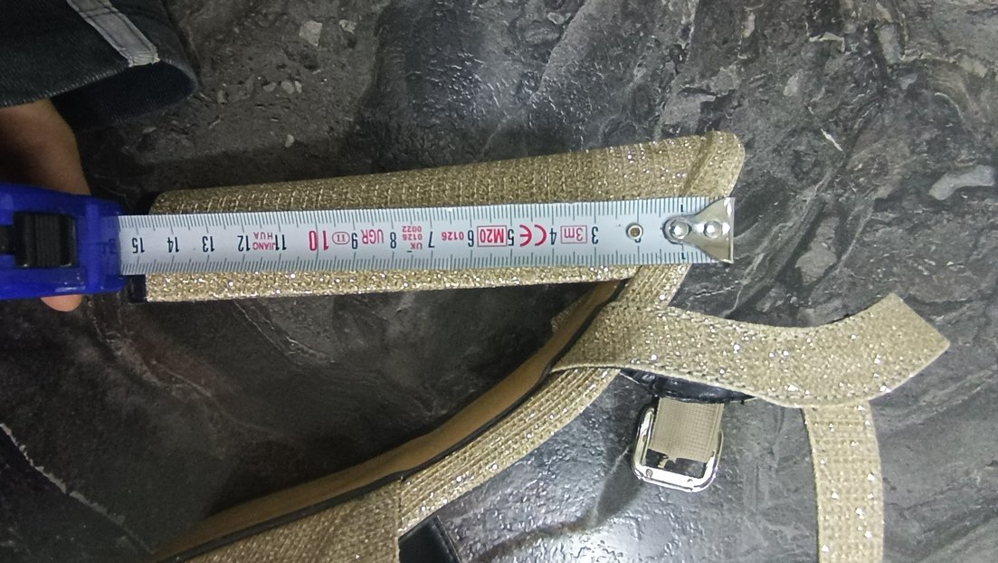 Gold topuklu ayakkabı - Görsel 2