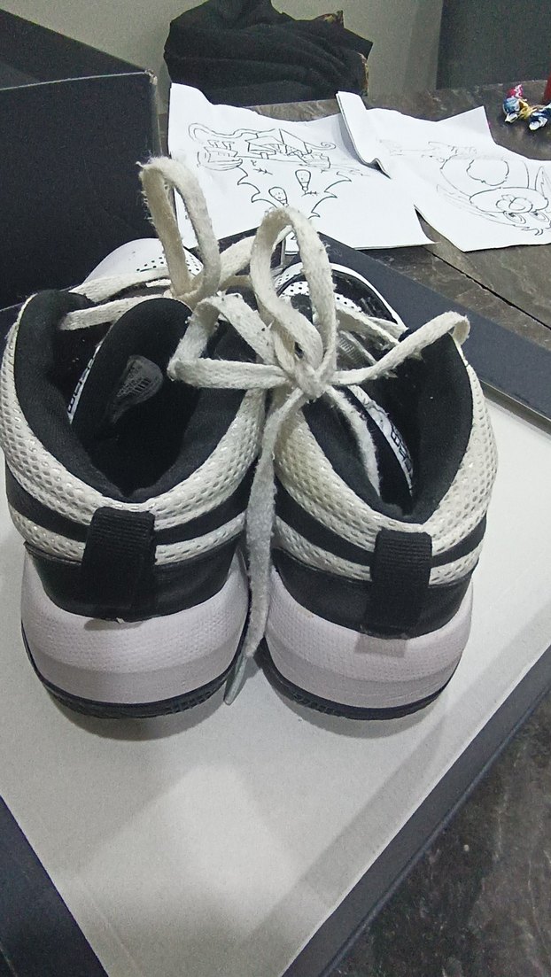 Nike Beyaz Gri Basketbol Ayakkabısı Velcro - Görsel 2