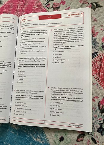  40x10 AYT Tarih Denemeleri Kitabı