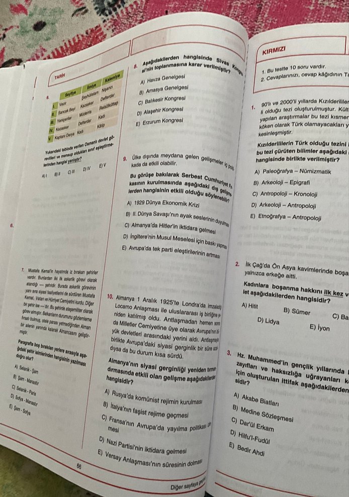 40x10 AYT Tarih Denemeleri Kitabı - Görsel 3