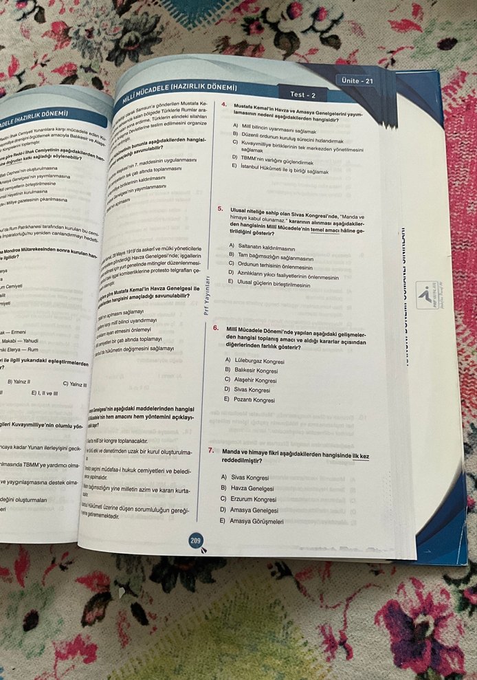 AYT Tarih Soru Bankası - PRF Yayınları - Görsel 2