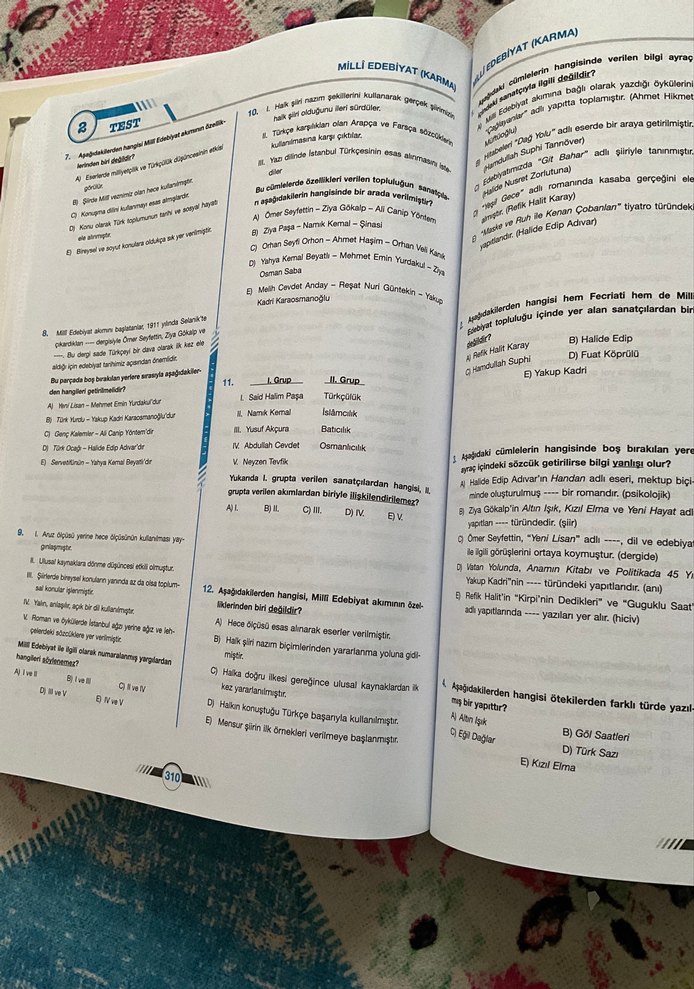 Limit Yayınları AYT Edebiyat Soru Bankası - Görsel 3