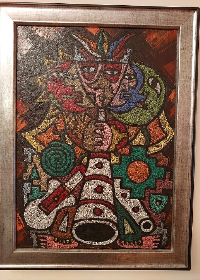 Orjinal otantik Peru tablo-deri üzerine - Görsel 2