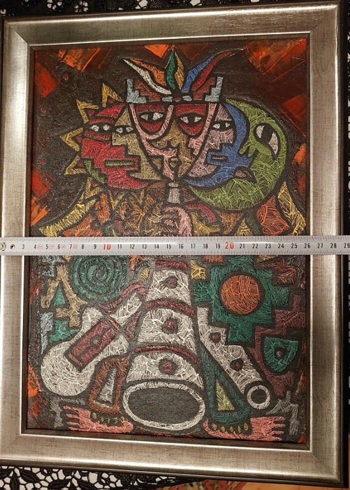 Orjinal otantik Peru tablo-deri üzerine - Görsel 5