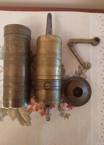 Garanti Damgalı Antika Pirinç Kahve Değirmeni | Koleksiyonluk - Görsel 4