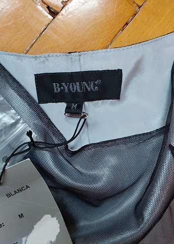 Zarif, Gri Nakışlı Askılı Midi Abiye Elbise - Görsel 7