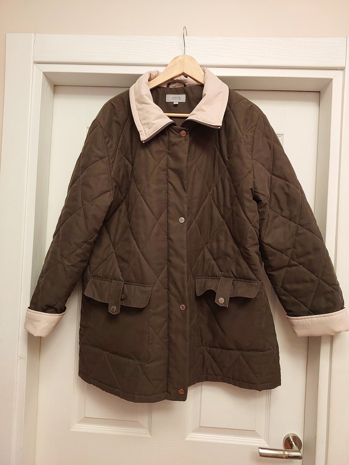 Marks & Spencer Kadın Kapitone Kaban UK18 beden - Görsel 2