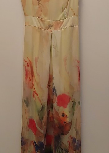 Park Bravo ince askılı uzun davet elbise - Görsel 8