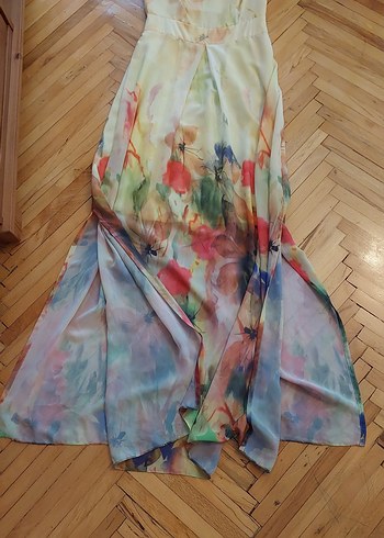 Park Bravo ince askılı uzun davet elbise - Görsel 5