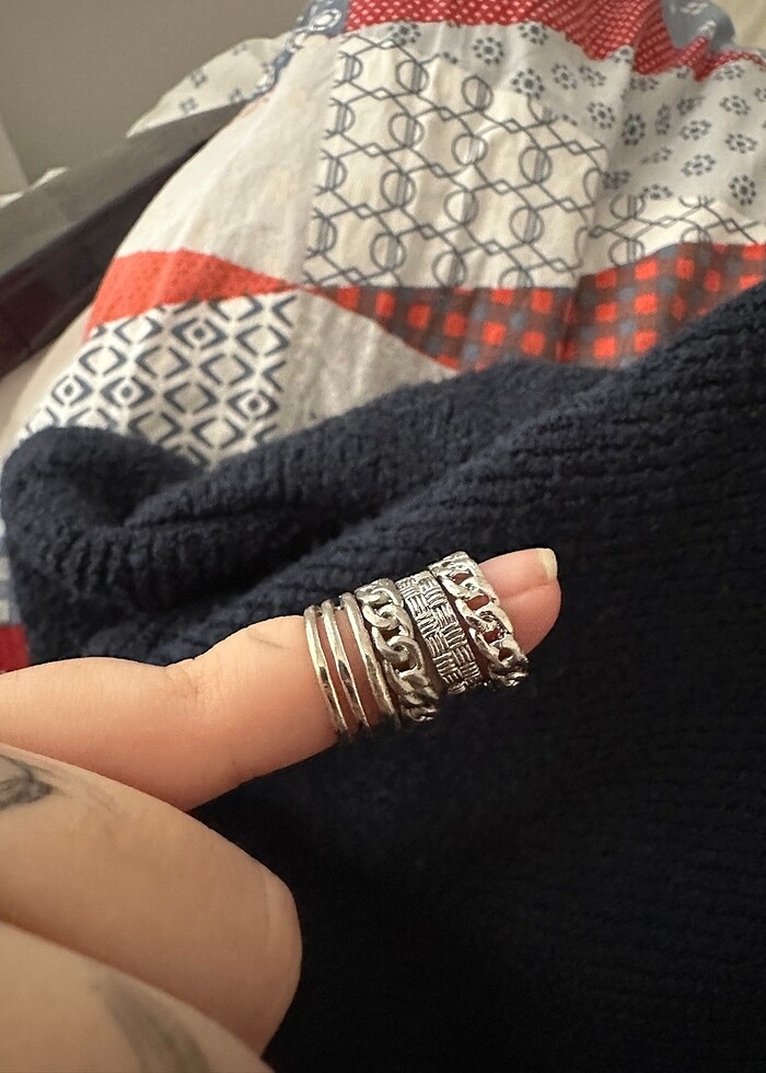 4 ADET EARCUFF 1 HALHAL 1 BİLEKLİK - Görsel 2