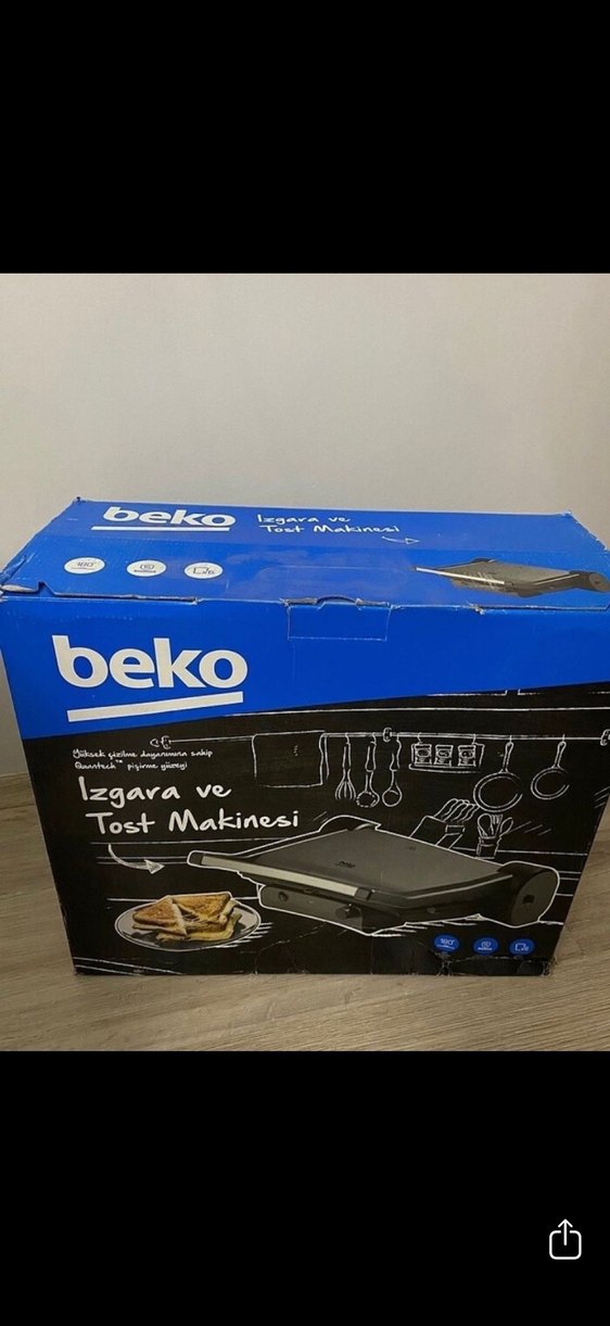 Mavi Beko Ütü ve Tabanlık Seti, Beko ızgara be tost makinesi - Görsel 3