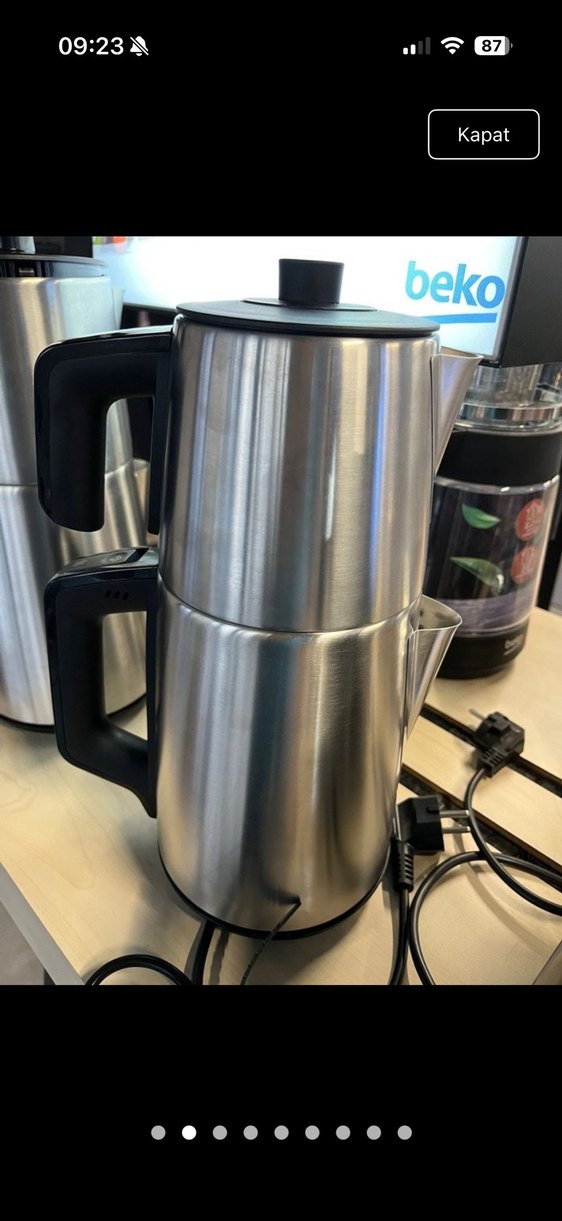 Beko Gri Çay Makinesi ve Izgara tost Seti - Görsel 3