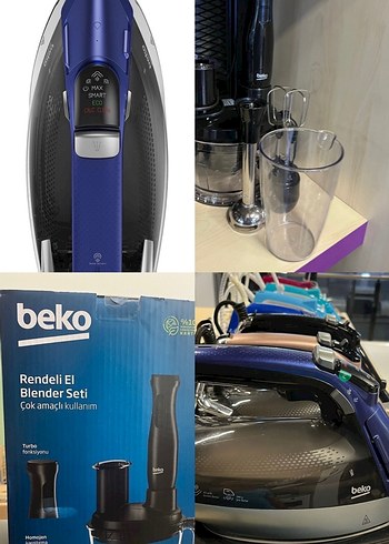 Beko Çok Amaçlı Rendelı El Blender Seti ve ütü