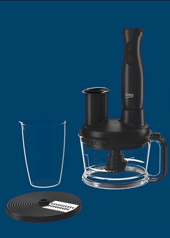 Beko Siyah Rende ve El Blender Seti kullanılmamış sıfır - Görsel 3