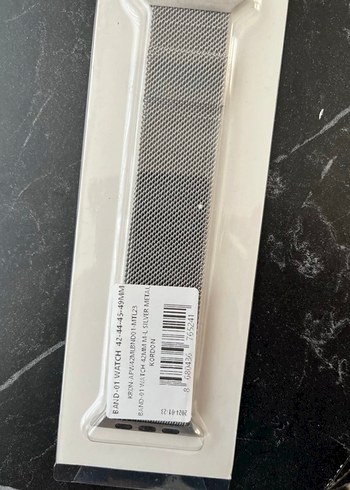 Gri Manyetik Akıllı Saat Kordonu iPhone Watch SE 42-44-45-49 - Görsel 2