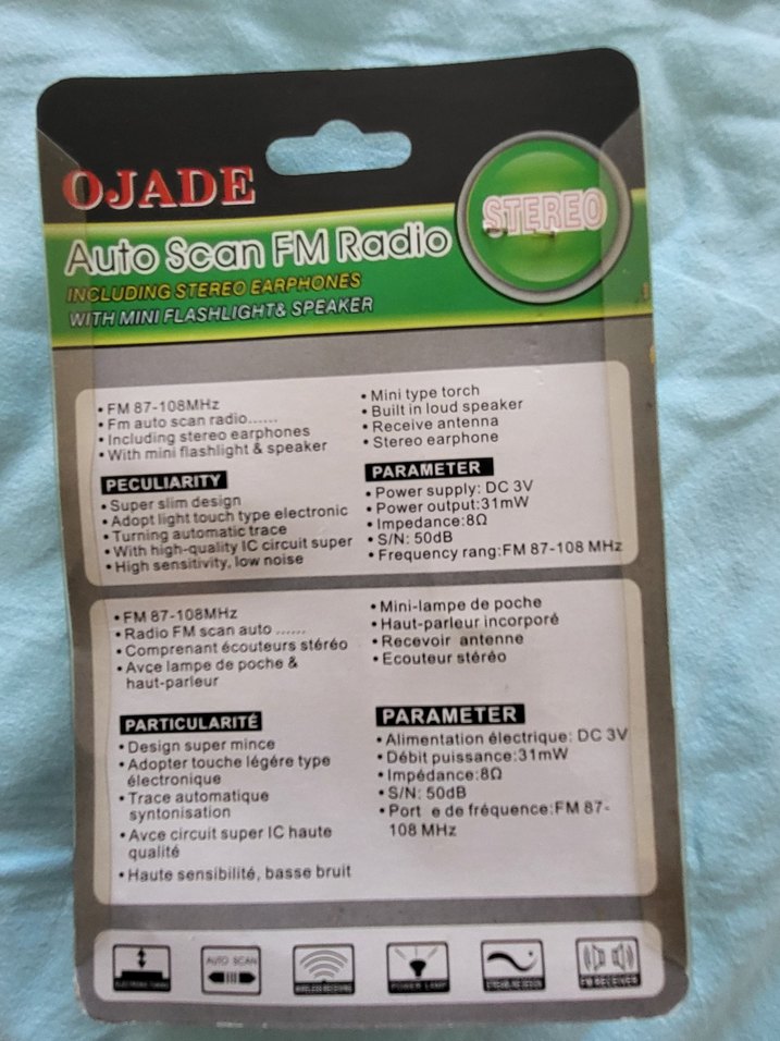 Sarı OJADE FM Radyo ve Kulaklık Seti - Görsel 2