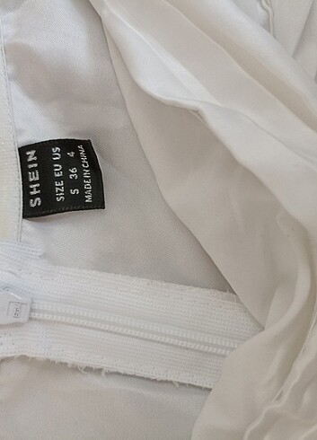 Shein beyaz midi boy elbise  - Görsel 7