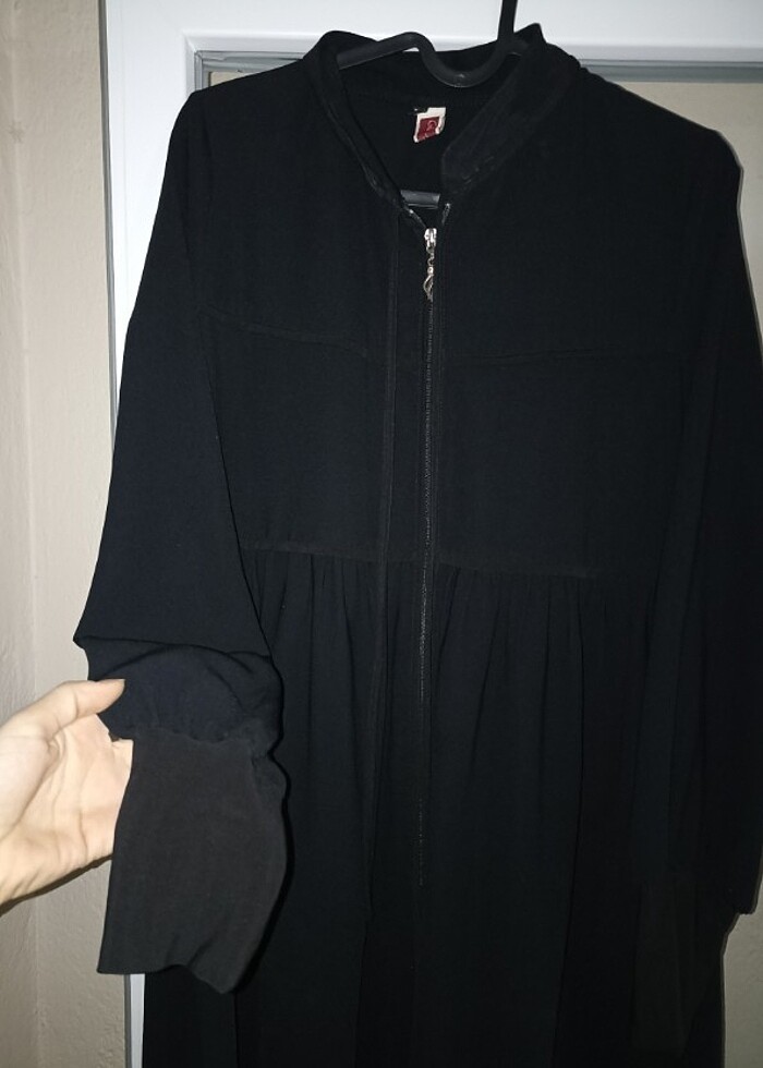 Ferace pardesü soft krep kumaş - Görsel 3