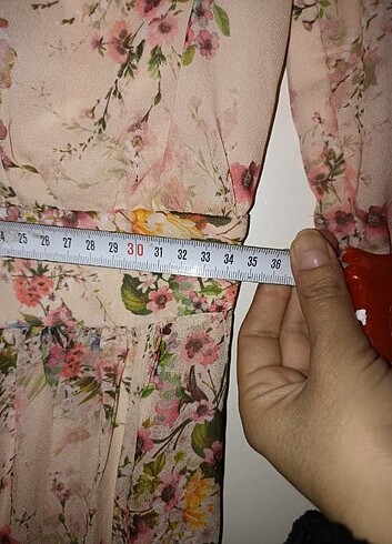 Uzun tesettür şifon elbise  - Görsel 7