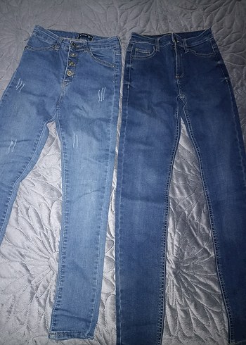 2 adet dar paça kot pantolon jeans - Görsel 2