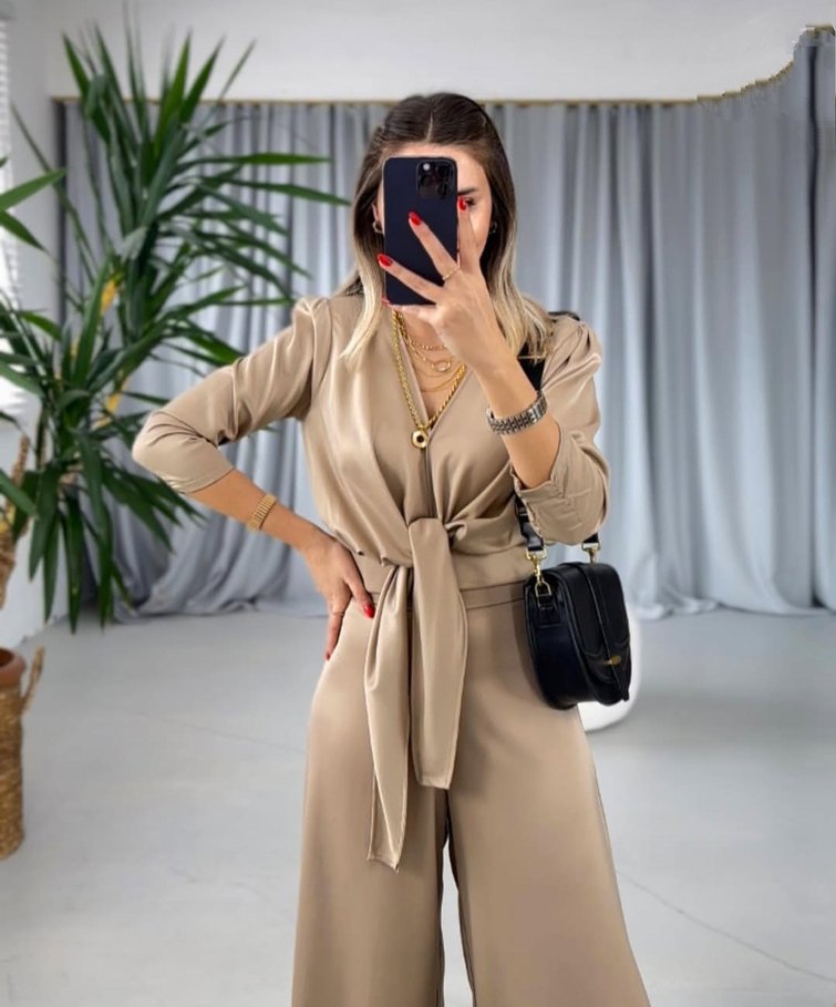 Saten kumaş ikili takım - Görsel 2