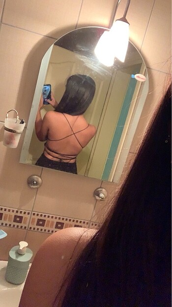 İpli mini elbise - Görsel 5