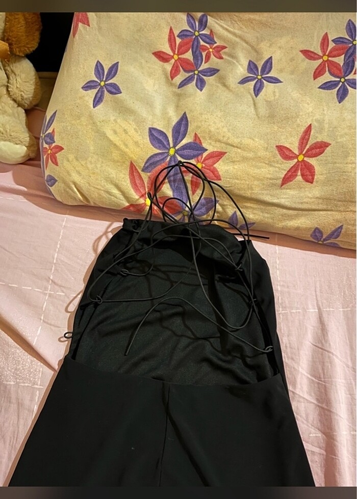 İpli mini elbise - Görsel 2