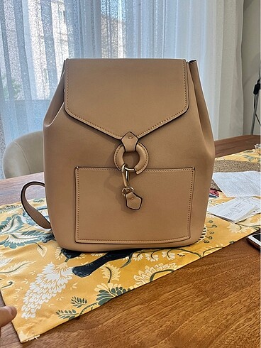 Zara Pudra Rengi Sırt Çantası