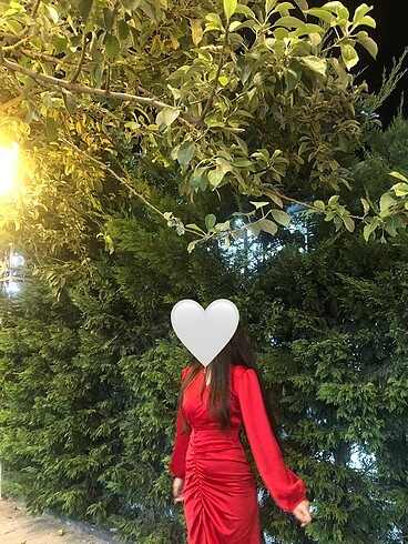 Diğer kırmızı kalem modeli şık elbise