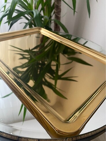 Beden OLAY No:3 Paslanmaz Celik 23x33cm Gold Kahve | Cay | Dekoratif