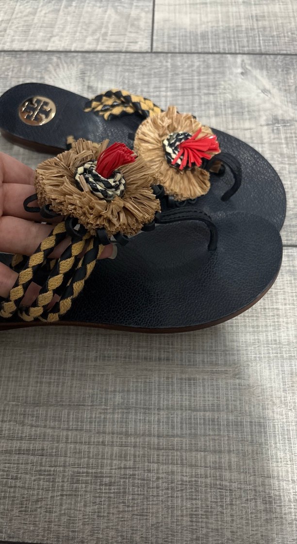 Tory Burch Püsküllü Bohem Kadın sandalet terlik - Görsel 2