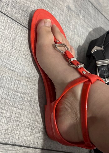 Ralph lauren turuncu Tokalı Kadın Sandalet - Görsel 4