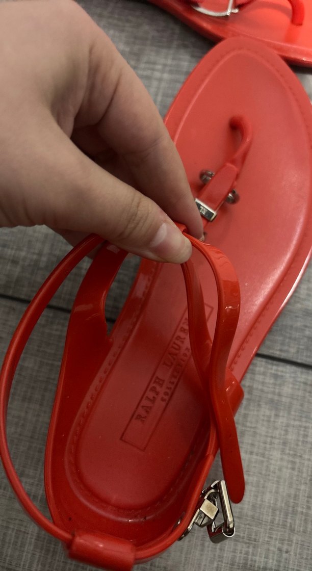 Ralph lauren turuncu Tokalı Kadın Sandalet - Görsel 3