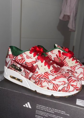 Nike Air Max yılbaşı temalı orjinal hiç giyilmedi - Görsel 2