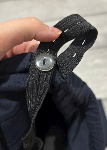 Bellamom Kemer Detaylı Lacivert Hamile Midi Etek - Görsel 6