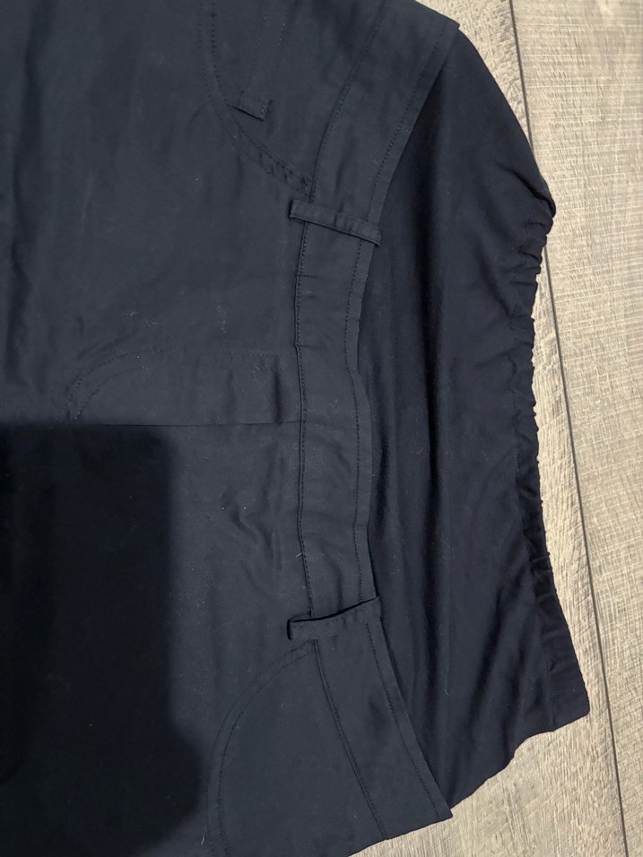 Bellamom Kemer Detaylı Lacivert Hamile Midi Etek - Görsel 4