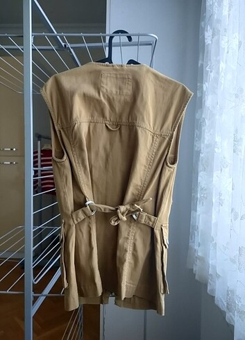 xs Beden Bershka Kadın Camel Yelek