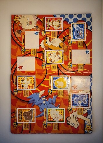 pokemon çıkartma sticker dergisi  - Görsel 6