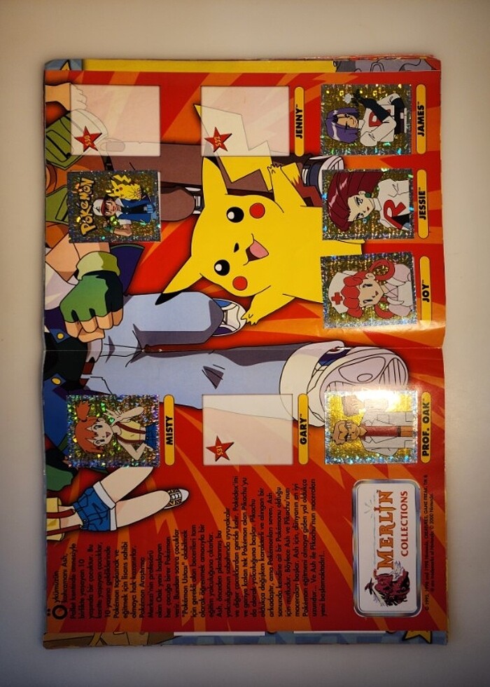pokemon çıkartma sticker dergisi  - Görsel 3